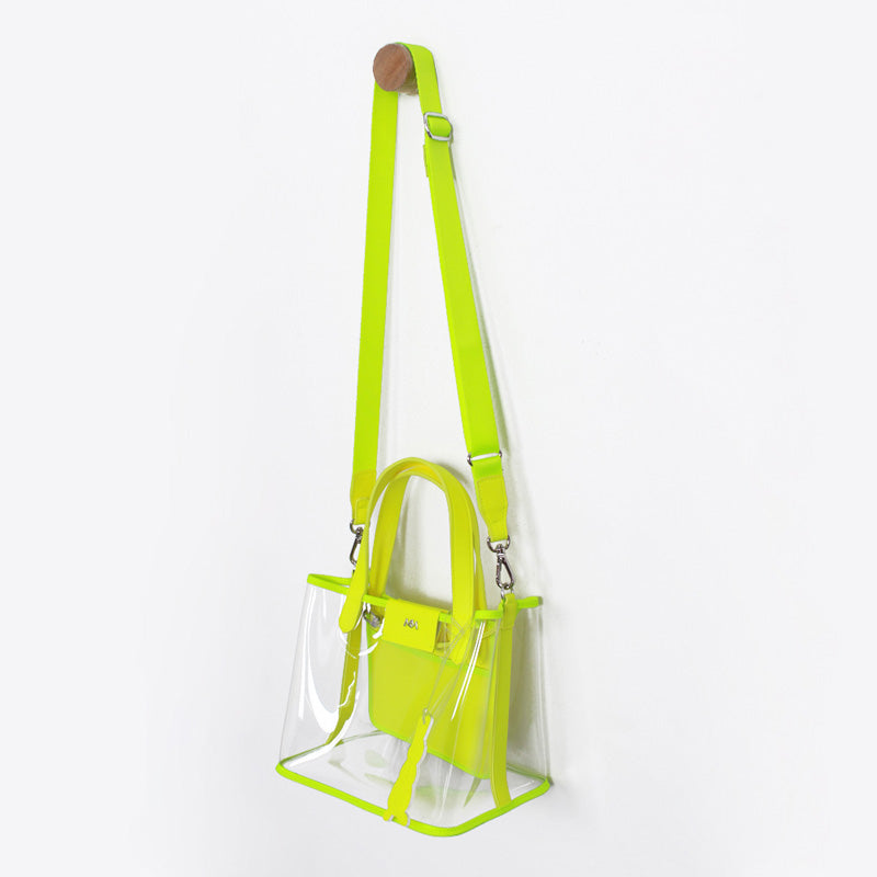 DECO TOTE in Neon Pink /Gold